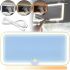 Cosmetic mirror in the car interior LED Light Mirror M538 3 modes, rechargeable hanging mirror with backlight on the sun visor 