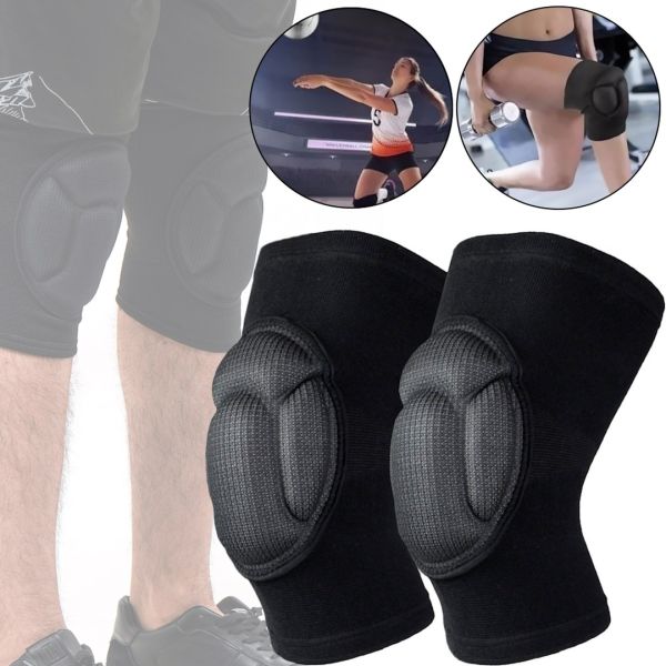 Защитные наколенники для спорта и танцев Kneepad Support AND702 спортивная противоскользящая защита колена для волейбола, баскетбола, футбола Черная