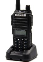 Дводіапазонна рація Baofeng UV82 5W на 128 каналів до 7 км портативна цифрова радіостанція з гарнітурою і подвійною кнопкою 2800 мАг UV - 82 Чорна