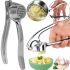 Ручной механический пресс чеснокодавка Garlic Press Springos KI0046 для измельчения чеснока из нержавеющей стали Измельчитель давилка чеснока орехов