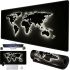Glowing World Map HP227 80x30 cm computer gaming mat for keyboard and mouse, Mouse Gaming Surface
