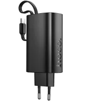 Мережевий зарядний пристрій Hoco J148 PD20W Power Bank 5000 mAh портативний зовнішній акумулятор Type-C повербанк з кабелем і адаптером для зарядки