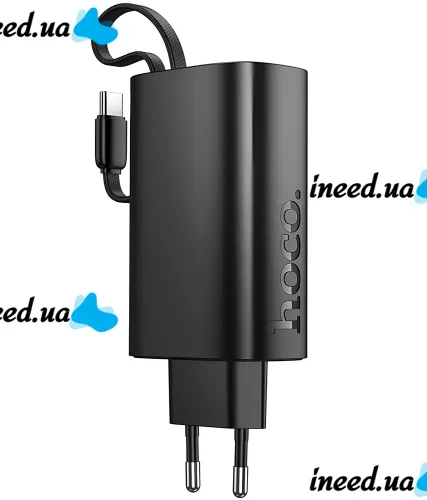 Мережевий зарядний пристрій Hoco J148 PD20W Power Bank 5000 mAh портативний зовнішній акумулятор Type-C повербанк з кабелем і адаптером для зарядки