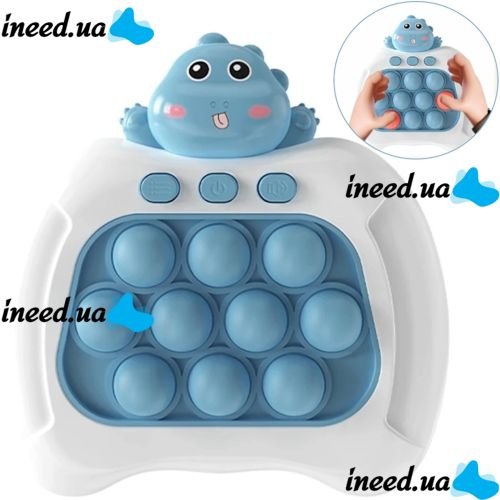 Дитяча іграшка головоломка Quick Pop It Baby Dragon Інтерактивна електронна приставка антистрес поп ІТ для зняття стресу на батарейках від 3-х років