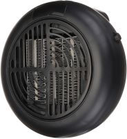 Portable Heater Wonder Heater BD-168 Mini Fan Heater in an Outlet with Thermostat and Timer 900W Mains Plug with Remote Control Black