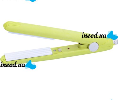 Mini curling iron for hair ProMozer MZ-7052 flat iron for styling and basal volume, travel ceramic curling iron with case 220W MZ7052