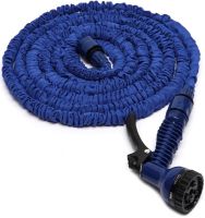 Садовий шланг для поливу рослин Magic Hose 30 метрів 100ft з насадкою розпилювачем X-Hose 30м посилений поливальний розтягується шланг