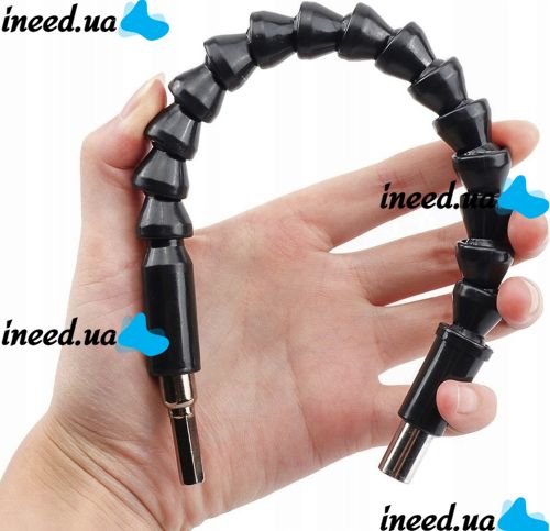 Гнучкий подовжувач з викруткою Snake Bit TOO SB-48 набір змінних біт з гнучкою насадкою для викрутки, шуруповерта і дрилі 30 см магнітний вал SB48