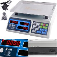 Electronic trading scales up to 40 kg F1976 14191-4066F 33*35 cm desktop scales for trading with price counter and calculator, rechargeable for 40 kg