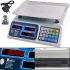 Electronic trading scales up to 40 kg F1976 14191-4066F 33*35 cm desktop scales for trading with price counter and calculator, rechargeable for 40 kg