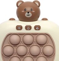 Дитяча іграшка головоломка Pop It Baby Bear Інтерактивна електронна приставка антистрес поп ІТ для зняття стресу на батарейках від 3-х років