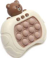Дитяча іграшка головоломка Pop It Baby Bear Інтерактивна електронна приставка антистрес поп ІТ для зняття стресу на батарейках від 3-х років