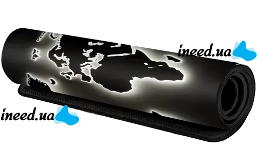 Glowing World Map HP227 80x30 cm computer gaming mat for keyboard and mouse, Mouse Gaming Surface