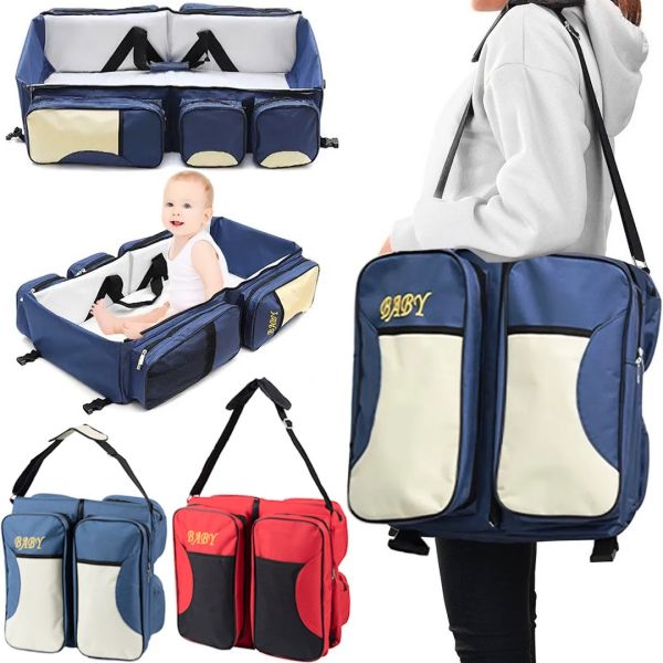 Складная сумка переноска для младенцев Baby Bed and Bag многофункциональная раскладная сумка-трансформер, кровать для переноски малышей до 12 месяцев