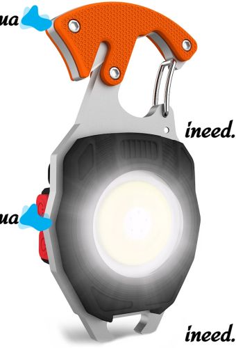 Світлодіодний ліхтарик брелок для ключів з підпалом Keychain Light W5147 ручний мультитул, міні світильник з прикурювачем, викруткою і карабіном USB