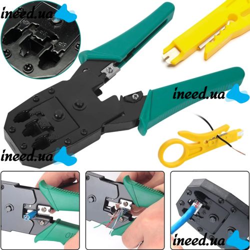 Crimping and stripping pliers RJ45 OB-315 crimping pliers tool, stripper for network cable, Internet, fiber optic insulation puller