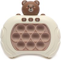Дитяча іграшка головоломка Pop It Baby Bear Інтерактивна електронна приставка антистрес поп ІТ для зняття стресу на батарейках від 3-х років
