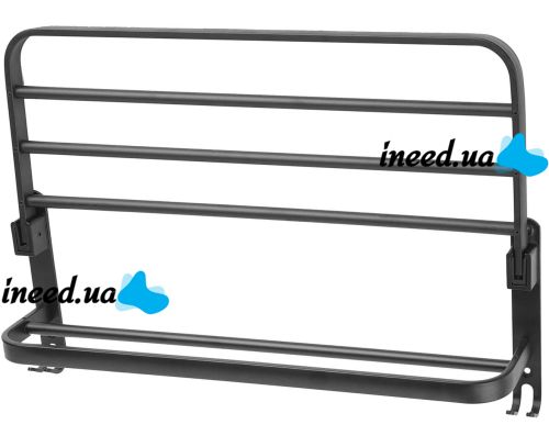 Universal Wall Shelf Holder Matte S1302 2 Tiers for Towels, Adjustable Hanger Organizer on the Wall for Drying Towels Black