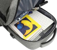 Міський молодіжний Оксфордський рюкзак Bag BG - 40 Сірий для ноутбука 15,6 " дюйма універсальний Чоловічий з USB і портом для навушників 42Х28 см BG40