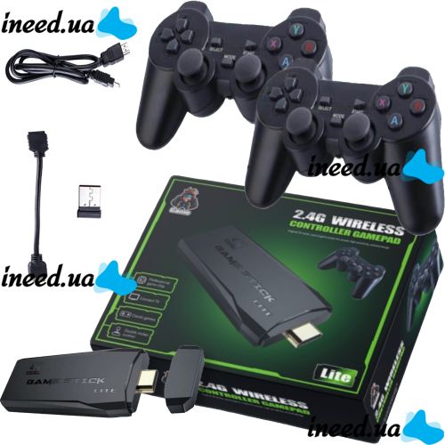 Data Frog Y-3 Lite Green Playstation PS1 Video Game Console with Wireless Joysticks, HDMI to 64GB TV, 4K 10000 Sega Dendy Y3 Games