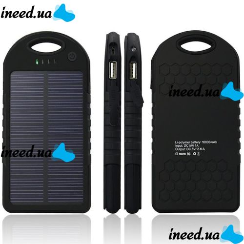 Portable Charger Power Bank Solar Charger JS-3 50,000 mAh power bank with carbine on a solar battery, external battery 50,000 mAh