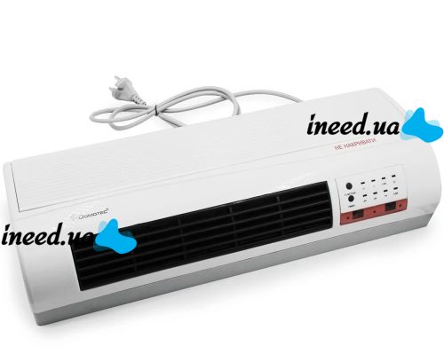 Настінний електричний тепловентилятор Domotec MS-5961 з пультом 2000W Керамічний обігрівач на стіну теплова завіса Домотек MS 5961 з таймером