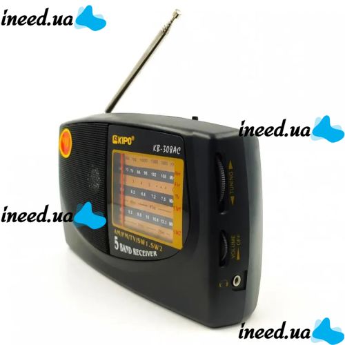 Portable radio Receiver KIPO KB-308AC, wireless battery, FM Radio Receiver