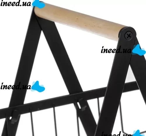 Металева двоярусна корзина підставка Fruit Storage Rack Z12-B21 для зберігання фруктів і овочів, настільна етажерка Фруктовниця на 2 яруси