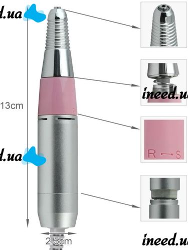 Фрезер для манікюру і педикюру Beauty Nail Dm - 202 35000 об/хв апарат для обробки нігтів з насадками 6 в 1 манікюрний апаратний набір з фрезами