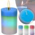 Декоративна воскова свічка хамелеон Candled Magic EL-2327 з RGB підсвічуванням 7 кольорів з справжнім вогнем, Магічна LED Свічка, яка змінює світло