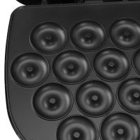 Электрическая машинка Hoffmans HM-3010 1400W для приготовления пончиков на 16 штук, Аппарат для выпекания донатов с антипригарным покрытием от сети