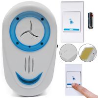 Дверний дзвінок Luckarm Intelligent 8853 бездротова кнопка на батарейках, передавач сигналу і приймач на 32 мелодій для вхідних дверей до 150 м