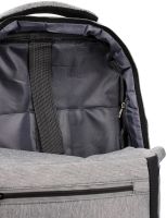 Міський молодіжний Оксфордський рюкзак Bag BG - 40 Сірий для ноутбука 15,6 " дюйма універсальний Чоловічий з USB і портом для навушників 42Х28 см BG40