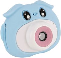 Дитячий цифровий фотоапарат Infinity Kids Camera D300 Pig з іграми, Селфі камерою і відео зйомкою, акумуляторна камера для дітей від 3-х років USB