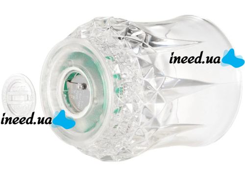 Стакан з LED підсвічуванням Flash Cup 200 мл прозора світяться чашка з автоматичним світлодіодним миготливим дном, кружка для напоїв на батарейці