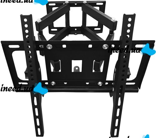 Wall Mounted Swivel Bracket V-STAR CP603 32"-60" Inclined TV Wall Mount, Hanging Plasma Holder 32-60 inches Up to 50kg Black