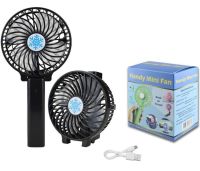 Ручний міні вентилятор Handy Mini Fan WX - 6508 USB акумуляторний настільний вентилятор трансформер зі складною ручкою і знімним акумулятором