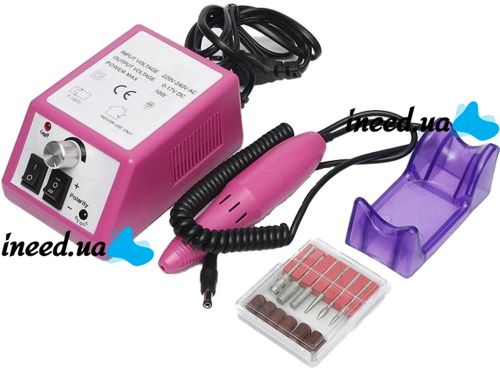 Professional manicure and pedicure cutter Lina Mercedes DM-14 6 nozzles 20000 rpm for polishing 210-ZS 20 thousand rpm Beauty nail machine