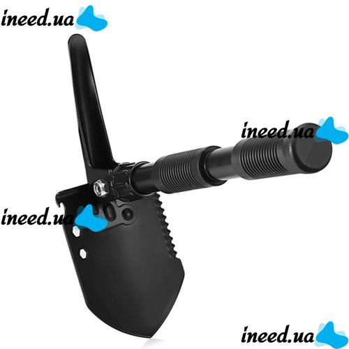 Tourist folding sapper shovel Tramp TR-55, pick, saw, opener with compass 5 in 1 made of steel, Black, tactical, car in a case