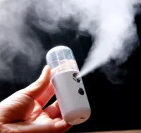 Ультразвуковой аккумуляторный увлажнитель воздуха для кожи лица Nano Mist Soraver с подсветкой, Нано-распылитель с резервуаром для воды 30 мл