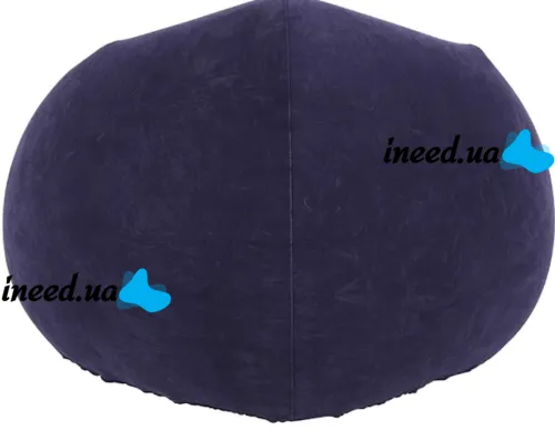 Надувное кресло диван Intex Beanless Bag 68579 до 150 кг для отдыха, Велюровый одноместный пуфик груша Air Sofa XL-1133 KR-1 для дома и улицы