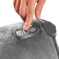 Универсальный массажер бандаж коленного сустава Massaging Sharper Image с подогревом, Согревающий наколенник грелка на колено и плеч 5 режимов Серый