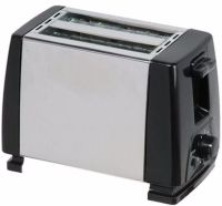 Kitchen mirror toaster Crownberg CB-1106 750W for 2 slices of bread with temperature control and stop button, Electric toaster VN-002B with removable tray Silver