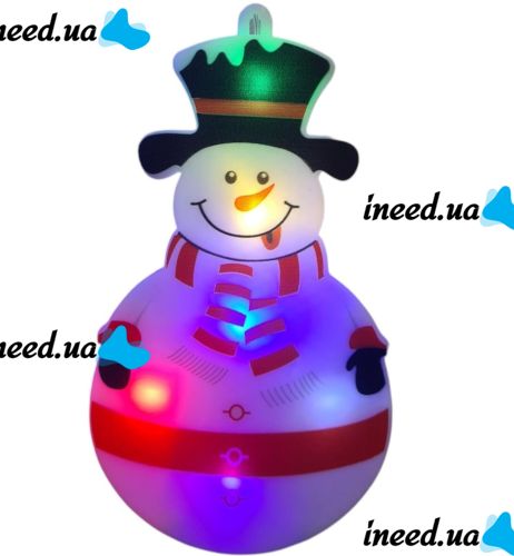 Внутренняя RGB гирлянда штора Xmas 3D фигурки снеговика и снежинки Мультицветная 3x0.7м 95Led M, Новогодняя 300x70 см на окно дома ргб от сети
