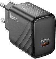 Hoco CS22A PD30W Hoco CS22A PD30W Single Port Type-C USB-C Charger, Hoco Power Adapter Unit for Fast Phone Charging Black