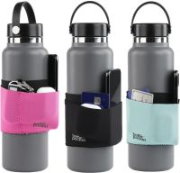 A case with a pocket for a sports bottle Bottle Pocket up to 1 liter fabric pocket organizer for storing a smartphone, keys, cards and headphones