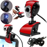 Веб камера з мікрофоном Digital HD Camera DG-899 1280х720 універсальна зовнішня USB веб-камера на прищіпці для ПК комп'ютера і ноутбука Червона