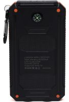 Портативний зарядний пристрій Power Bank Solar Charger QL-268 20000mAh протиударний повербанк з сонячною панеллю подвійний зарядкою USB ліхтариком