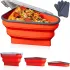 Triangular Folding Silicone Pizza and Sandwich Storage Container PIZZA PACK, Silicone Food Box, Expandable Reusable Container