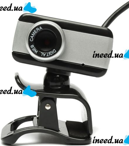 Провідна веб камера з мікрофоном Digital HD Camera RD517 640х480 універсальна зовнішня USB веб-камера на прищіпці для ПК комп'ютера і ноутбука Чорна